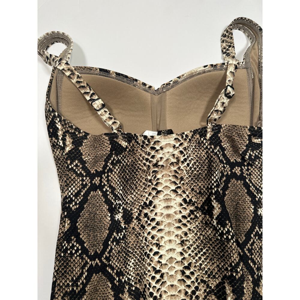 Bond eye Size 4 D/DD Australia Womens One Piece Padded Swimsuit Snake Print - Picture 5 of 8
